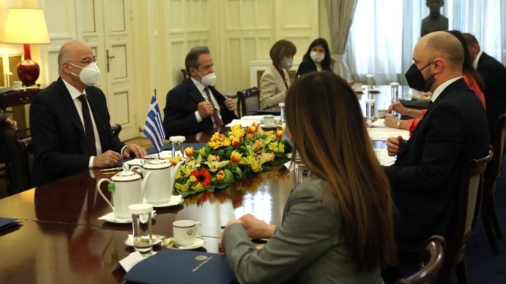Συνάντηση Ν. Δένδια με τον ΥΠΕΞ του Μαυροβουνίου